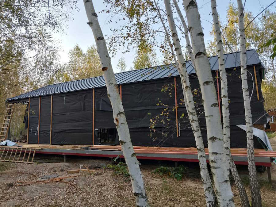 Монтаж стропильной системы под фальцевую кровлю